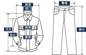 如何测量工作服尺码